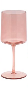 Mid Century Wine Glass - Blush