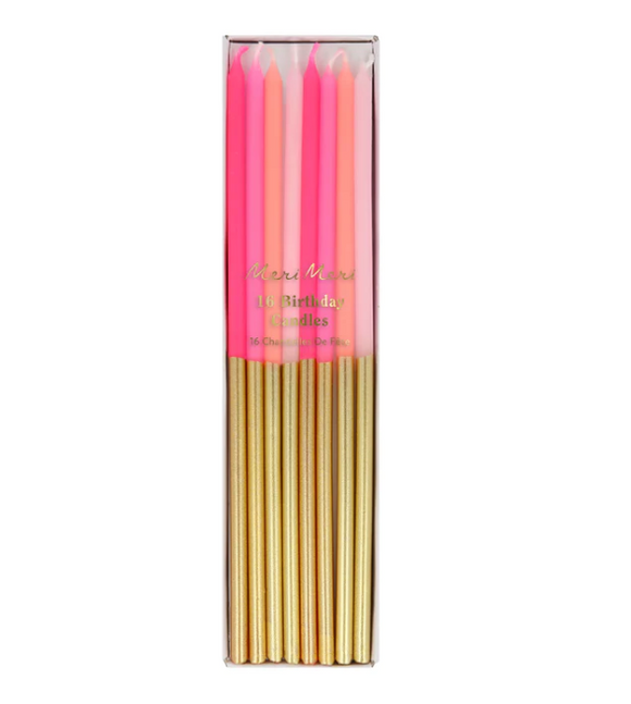 Gold Dipped Pink Mix Candles