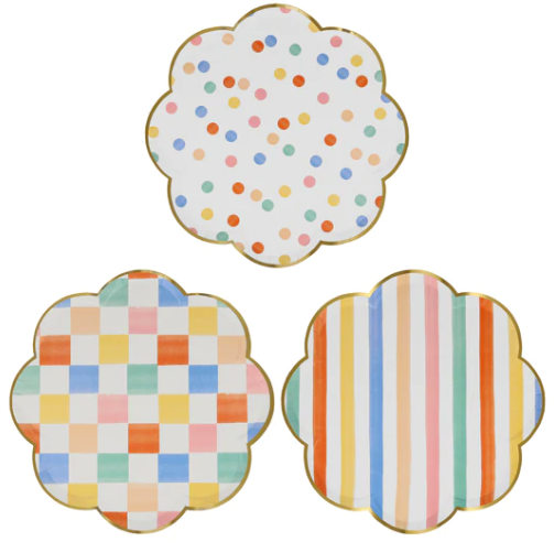 Colourful Pattern Dinner Plates