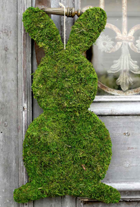 Moss Bunny Door Hanger