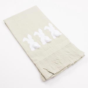 Bunny Ruffle Hand Towel