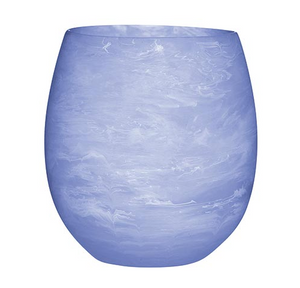 Blue Resin Wine Glass