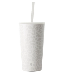 Cream Leopard Classic Tumbler - 16 oz