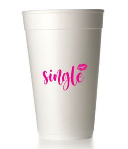 Single Kiss Styrofoam Cups