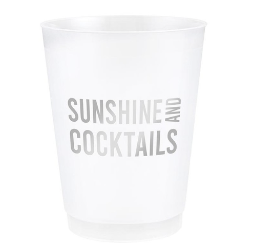 Sunshine & Cocktail Frosted Cups