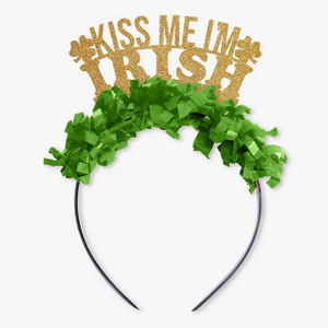 Kiss Me I'm Irish St. Patricks Day Party Headband Crown