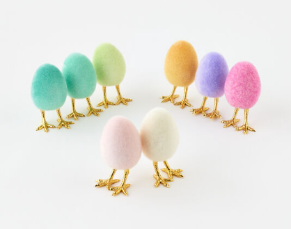 Flocked Egg w/ Feet