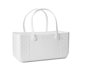 White Linen Large Multi Purpose Tote