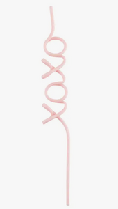 XOXO Word Straw