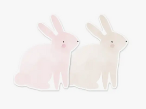 Watercolor Bunny Diecut Napkins