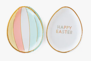 Happy Easter Egg Diecut Plates