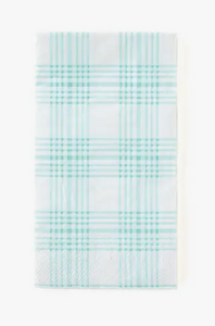 Blue Plaid Guest Towels