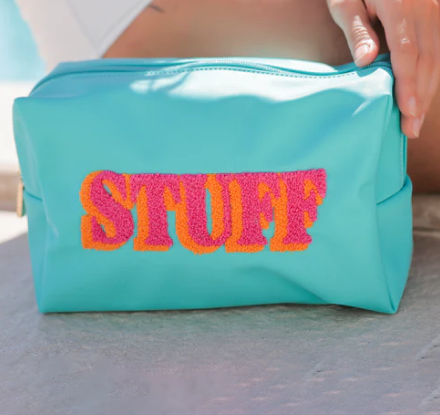 Stuff Zip Pouch - Turquoise