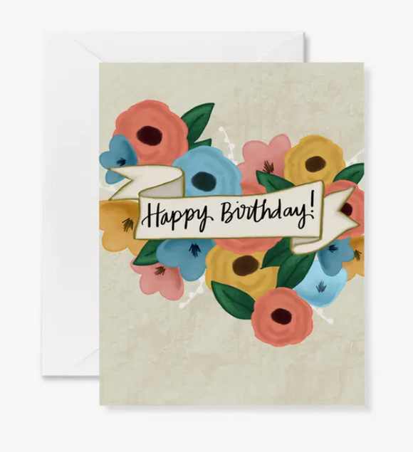 Floral Birthday Card