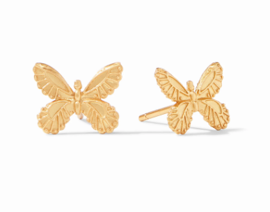Butterfly Stud Earrings - Gold