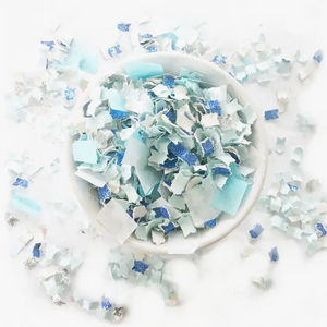 Blue & White Frost Confetti Mix