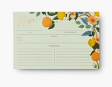 Pack of 12 Citrus Grove Recipe Card