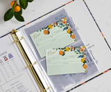 Pack of 12 Citrus Grove Recipe Card