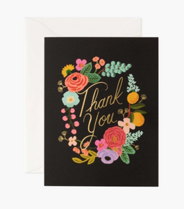 Boxed Set of Garden Party Wreath Thank You Cards