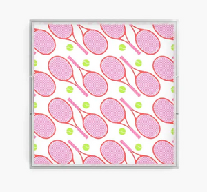 Pickleball Acrylic Tray Insert - Square/Pink