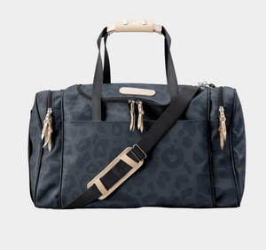 Medium Square Duffel - Dark Leopard Coated Canvas