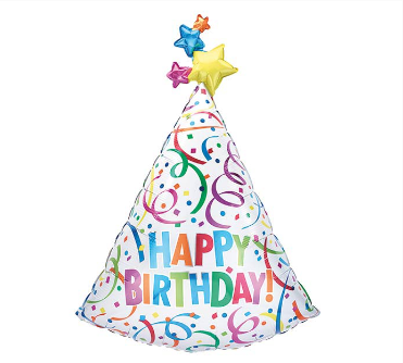 Birthday Bash Party Hat Balloon