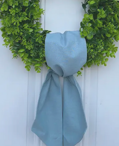 Linen Sashes - Dusty Blue