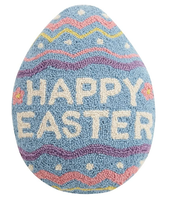 Happy Easter Egg Hook Pillow