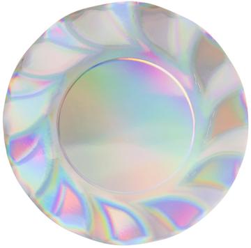 Wavy Dinner Plates - Iridescent