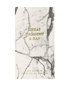 A Great Thought A Day Notepad - Marble