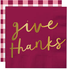 Give Thanks Beverage Napkins