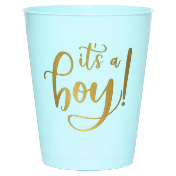 It's A Boy Shatterproof Cups